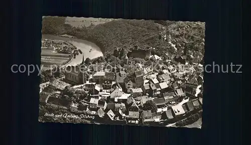 Dilsberg Fliegeraufnahme  Kat. Neckargemuend