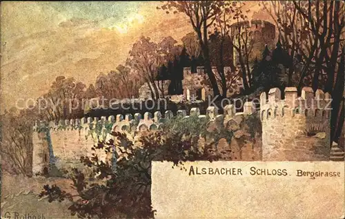 Alsbach Bergstrasse Schloss Kuenstlerstrasse / Alsbach-Haehnlein /Darmstadt-Dieburg LKR