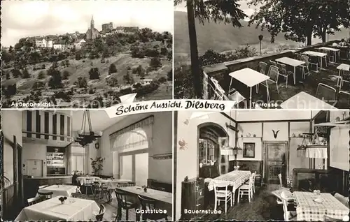 Dilsberg Gasthaus Schoene Aussicht Kat. Neckargemuend