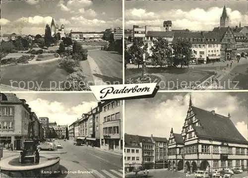 Paderborn Quelle Mariensaeule Kamp Liborius Brunnen Kat. Paderborn