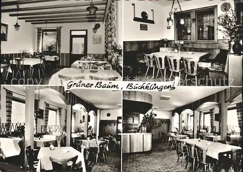 Buchklingen Odenwald Restaurant Gruener Baum Kat. Birkenau
