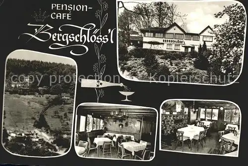 Heiligkreuzsteinach Pension Cafe Bergschloessl Kat. Heiligkreuzsteinach