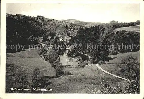 Dabringhausen Markusmuehle Pensin Restaurant Kat. Wermelskirchen