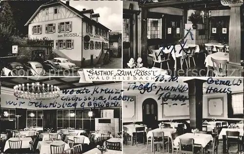 Waldhilsbach Gasthaus zum Roessl Kat. Neckargemuend