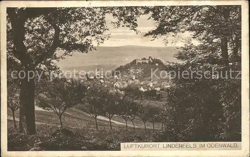 Lindenfels Odenwald Blick auf Lindenfels Kat. Lindenfels