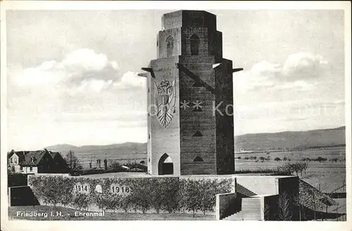 Friedberg Hessen Ehrenmal Kat. Friedberg (Hessen)