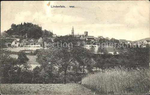 Lindenfels Odenwald Totalansicht Kat. Lindenfels