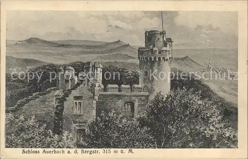 Auerbach Bergstrasse Schloss Kat. Bensheim