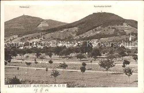 Auerbach Bergstrasse Schloss Melibocus Kat. Bensheim