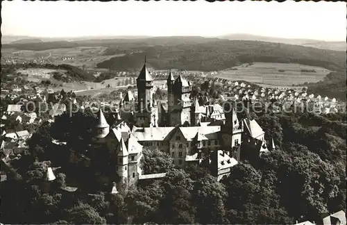 Braunfels Schloss Fliegeraufnahme Kat. Braunfels