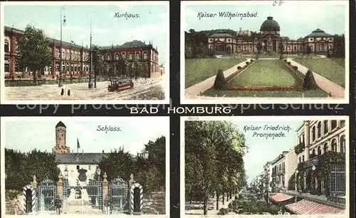 Bad Homburg Kaiser Wilhelmsbad Kurhaus Schloss Kaiser Friedrich  Promenade Kat. Bad Homburg v.d. Hoehe