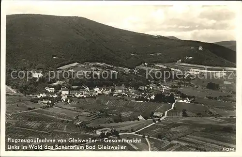 Gleisweiler Fliegeraufnahme Sanatorium Kat. Gleisweiler