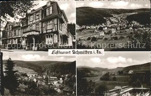 Schmitten Taunus Kurhaus Ochs Panorama Teilansicht Schwimmbad Kat. Schmitten