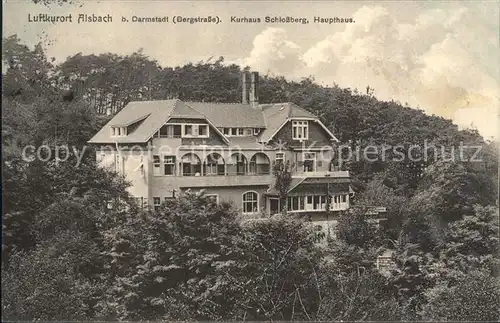 Alsbach Bergstrasse Kurhaus Schlossberg Haupthaus Kat. Alsbach Haehnlein