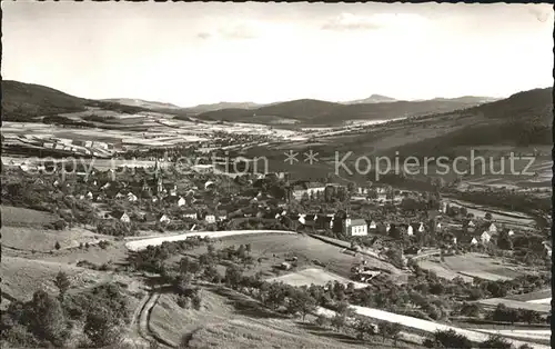 Tann Rhoen mit Ulstertal Wasserkuppe und Milseburg Kat. Tann (Rhoen)