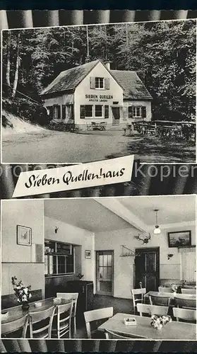Landau Pfalz Sieben Quellenhaus Gaststube Kat. Landau in der Pfalz