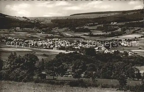 Wuestensachsen Rhoen Panorama Kat. Ehrenberg (Rhoen)