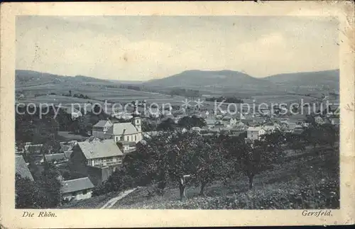 Gersfeld Rhoen Panorama Kat. Gersfeld (Rhoen)