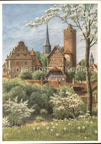 Schlitz Burg Kuenstlerkarte Kat. Schlitz