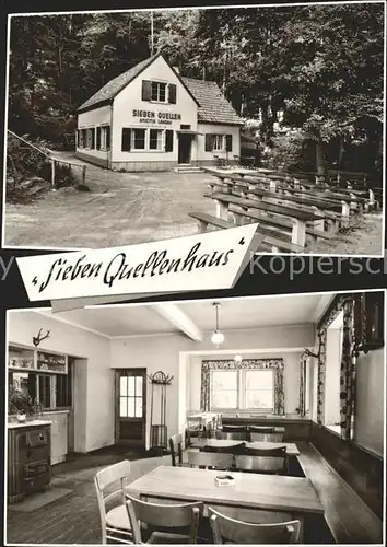 Landau Pfalz Sieben Quellen Haus Gaststube Kat. Landau in der Pfalz