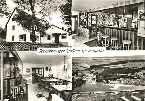 Heisterberg Dillkreis Heisterberger Weiher Cafe Restaurant Wolf Bar Gastraum Kat. Driedorf