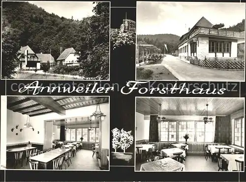Annweiler Trifels Forsthaus Gastraeume Kat. Annweiler am Trifels