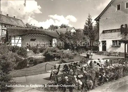 Erlenbach Bergstrasse Bergtierpark Freilichtbuehne im Kinderzoo Kat. Fuerth