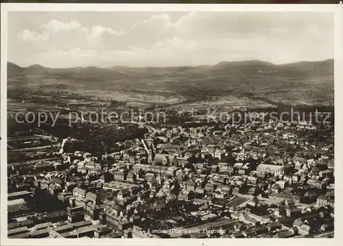 Landau Pfalz Fliegeraufnahme Kat. Landau in der Pfalz