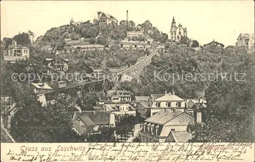 Loschwitz Drahtseilbahn Kat. Dresden