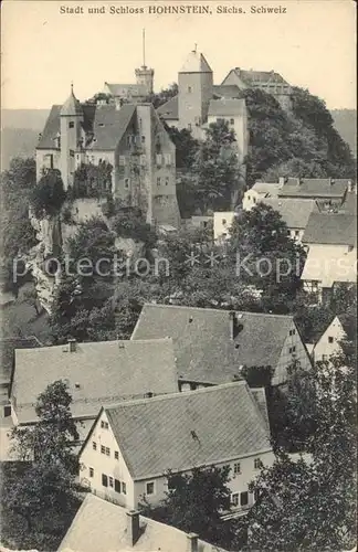 Hohnstein Saechsische Schweiz Stadt und Schloss Kat. Hohnstein