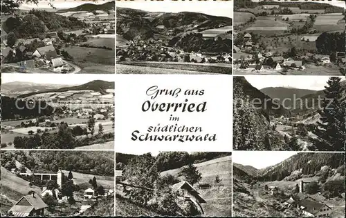 Oberried Breisgau Orts und Teilansichten Panorama Kat. Oberried