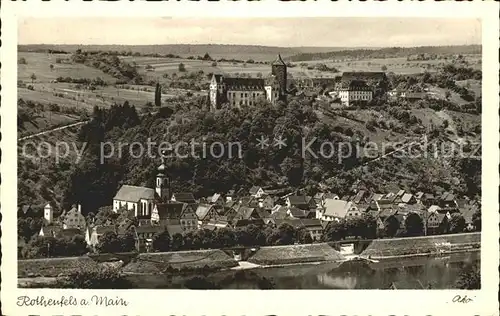 Rothenfels Unterfranken Ortsansicht Kirchen / Rothenfels /Main-Spessart LKR