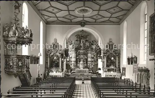 Triberg Schwarzwald Wallfahrtskirche Inneres Kat. Triberg im Schwarzwald