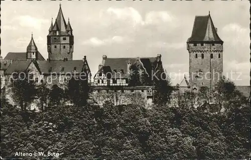 Altena Lenne Burg Altena Kat. Altena