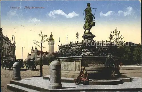 Leipzig Maegdebrunnen Kat. Leipzig