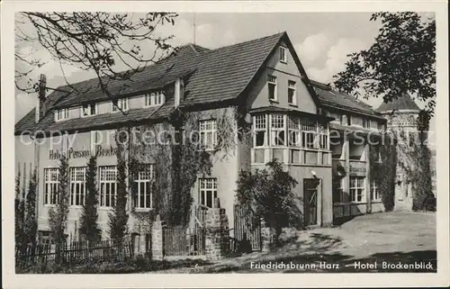 Friedrichsbrunn Harz Hotel Brockenblick Kat. Friedrichsbrunn