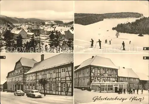 Guentersberge Handwerker Erholungsheim Skiwiesen Jugendherberge Ernst Thaelmann Kat. Guentersberge