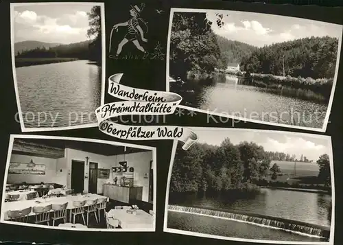 Taennesberg Wanderheim Pfreimdtalhuette Gaststube Seepartien Kat. Taennesberg