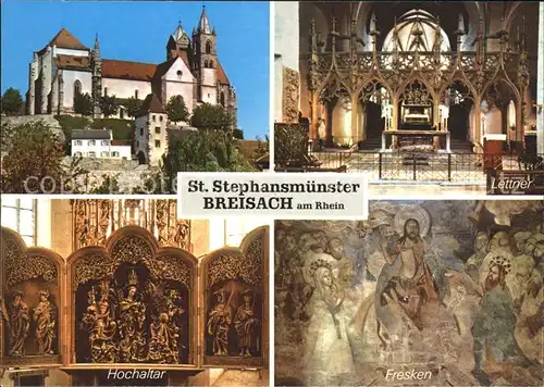 Breisach Rhein St Stephansmuenster Lettner Hochaltar Fresken Kat. Breisach am Rhein