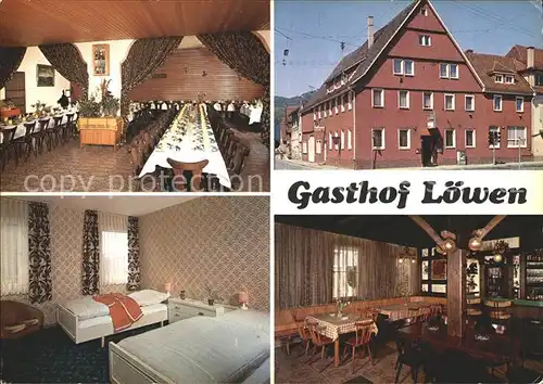 Dettingen Rottenburg Gasthof Loewen Speisesaal Zimer Gaststube Kat. Rottenburg am Neckar