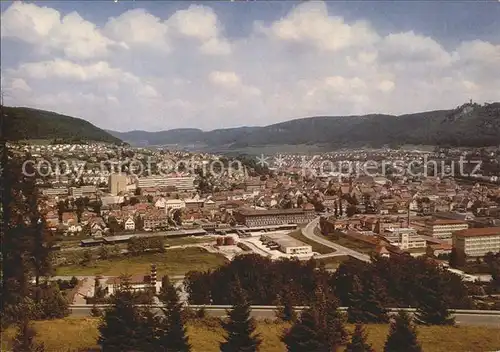 Ebingen mit Schlossberg und Aussichtsturm Kat. Albstadt