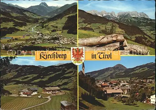 Kirchberg Tirol Totalansicht Landschaftspanorama Ortsblick Kat. Kirchberg in Tirol