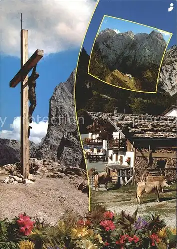 Kirchdorf Tirol Naturschutzgebiet Wilder Kaiser Stripsenhoch Haus Griesner Alm Kreuz Kat. Kirchdorf in Tirol Wilder Kaiser