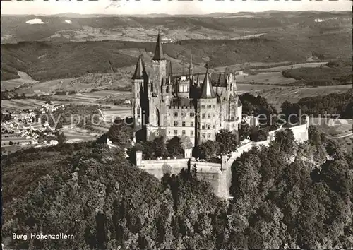 Burg Hohenzollern Fliegeraufnahme Kat. Bisingen