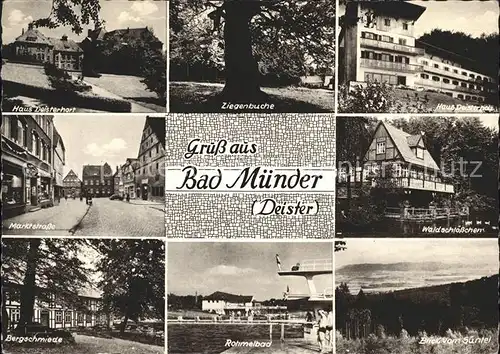 Bad Muender Haus Deisterhort Ziegenbuche Waldschloesschen Bergschmiede Marktstrasse Suentel Kat. Bad Muender am Deister