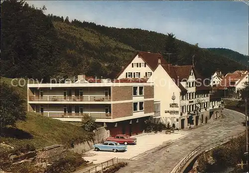 Berneck Altensteig Hotel Waldhorn Schwarzwald Kat. Altensteig