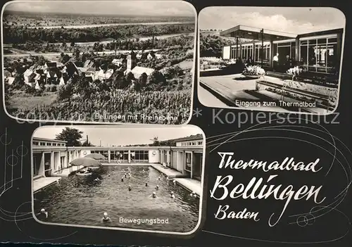 Bad Bellingen mit Rheinebene Eingang zum Thermalbad Bewegungsbad Kat. Bad Bellingen