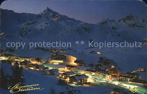 Obertauern Skiparadies bei Nacht Kat. Untertauern