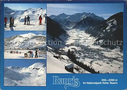 Rauris Skilauf Langlauf Wandern im Raurisertal Totalansicht Kat. Rauris