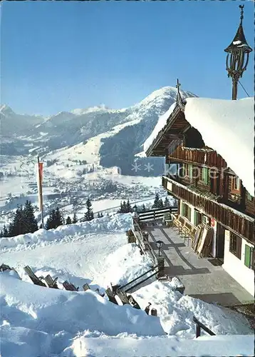 Kirchberg Tirol Filzerhof mit Rettenstein und Gaisberg Kat. Kirchberg in Tirol